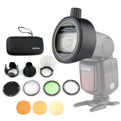 Combo Bộ Tản Sáng Godox AK-R1 + Đế Nam Châm S-R1